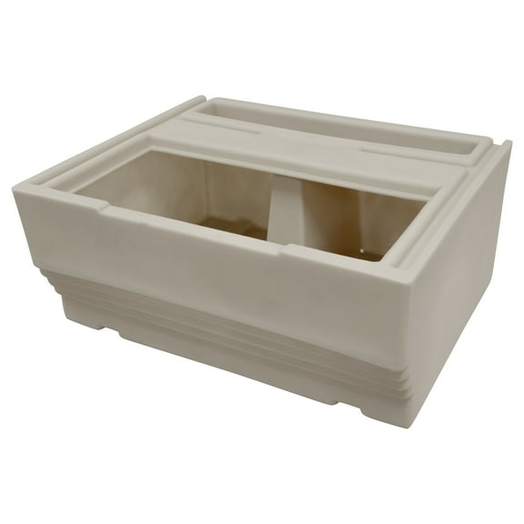 Wise BM1143-1B-990 Premier Series Pontoon 27-Inch Bench Base Only, Platinum