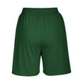 thumbnail image 5 of Teissuly Women'S Solid Color Casual Drawstring Sports Shorts With Pocket, 5 of 6