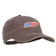 thumbnail image 5 of USA Flag Tennessee Map Embroidered Washed Buckle Cap - Brown OSFM, 5 of 5