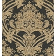 thumbnail image 1 of Damas - Crème Traditionnelle, Rouleau de Papier Peint Brun, 1 of 1