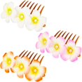 thumbnail image 1 of 3 peines frangipani blanco + rosa + naranja Adepaton CDWJ401, 1 of 6