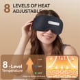 thumbnail image 4 of 𝐀𝐈-𝐏𝐨𝐰𝐞𝐫𝐞𝐝 Neuro Sleep Eye Masks+Sleep Aid+Sleep Analysis with Hot Compress/ Vibration Massage/ Voice Prompt/ Relaxing Music/ Light Shielding/ Mild Sensory Feedback/ Adjustable Strap, Balck, 4 of 13