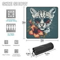 thumbnail image 3 of Leopard Flower and Sunglasses Beach Blanket Outdoor Picnic Blanket 78"x 78" Waterproof Foldable for Beach Camping Travel Hiking Grass Lawn Park, 3 of 5