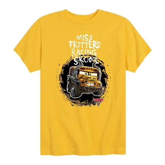 Disney's Cars - Miss Fritters School - Boy's Toddler And Youth Short Sleeve Graphic T-Shirt