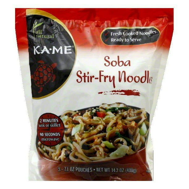 KA ME Soba StirFry Noodles, 14.2 Oz (Pack of 6)