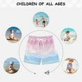 thumbnail image 6 of FORMRS Boys Swim Trunks Quick Dry Mesh Liner Boardshorts Sizes XS-XL, Light Pink Stripes, 6 of 7