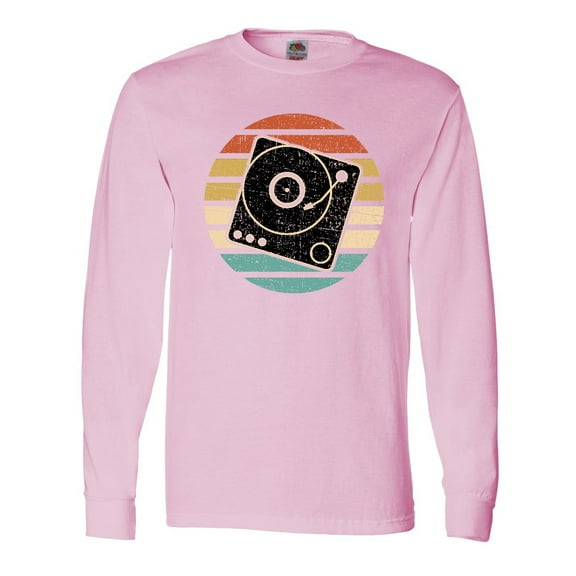 Inktastic Turn Table Record Player Retro Long Sleeve T-Shirt