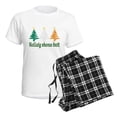thumbnail image 4 of CafePress - Nollaig Shona Duit Women's Light Pajamas - Women's Short Sleeve Print T-Shirt and Pants Light Cotton Pajama Set, 4 of 7