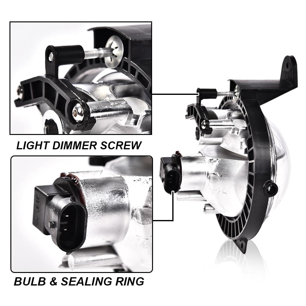 PIT66 Front Bumper Fog Light, Fit for 2007 2008 2009 2010 2011 2012 2013 2014 2015 Mini Cooper R55 R56 R57 R58 Bumper Fog Lamp Assembly Driver & Passenger Side Left/Right