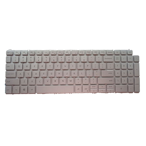 Bearachild Teclados con teclado retroiluminado Laptop Escritura fluida Componente de computadora Reemplazo de retroiluminación para Inspiron Juegos de teclado y mouse para computadora