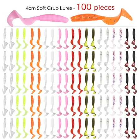 Fishing Lures Swimbait Tail Lures Tail Lures Worm 100pcs Soft A Ficial Lures Zdhf Soft A Ficial
