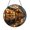 Acrylic 12 Inch, variant on Bakery Street Stained Glass Suncatcher Window Hanging, Rainy Evening Scene with Fresh Pastries Round Glass Art Panel, Urban Bakery Window Decor, Decorative Hanging Ornament for Home