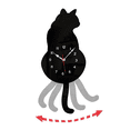 thumbnail image 5 of Black-Cat Pendulum Wall Clock,Cat Clock,Cat Clock with Moving Tail,Cat Swinging,Whimsical Funny Wall Clocks, 5 of 6