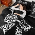 thumbnail image 4 of Castle Fairy Grey Ribbon Bow Bedding Comforter Set,Vintage Leopard Queen Bedding Sets, 4 of 8