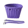 thumbnail image 4 of koolsoo Kid's Front Handlebar Bike Basket Imitation Rattan Easily Install Detachable, 4 of 9