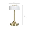 thumbnail image 3 of Better Homes & Gardens Portable Milk Glass Table Lamp, Rechargeable, 3 of 15