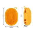 thumbnail image 2 of Tong Grooming Shampoo Brush Massage Rubber Comb Bath For And Cats Easy Washing, 2 of 3
