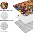 thumbnail image 5 of Pioneer Flower Floral Print Pattern Bathroom Rugs Sets 3 Piece,Toilet Cover Set,Absorbent Non Slip Bathroom Mats Sets with U-Shaped Contour Rug Toilet Rug Set, 5 of 5