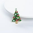 thumbnail image 2 of Weloille Vintage Colored Christmas Snowman Rhinestone Brooch Pin Wedding Party Jewelry, 2 of 8