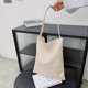 thumbnail image 4 of Bolso de mano para mujer, de gran capacidad, de PU, casual, de paja, simple, para viajes diarios (blanco) Tmvgtek Para Estrenar, 4 of 9