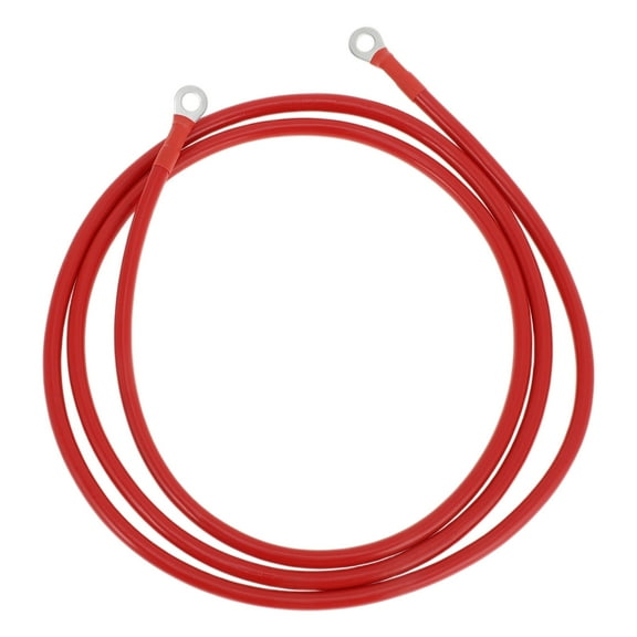 1 Pc Battery Inverter Cable 5 AWG Gauge 6.5FT 5/16" Lug Battery Cable Universal for Car Vehicle Boat RV Solar Tinned Copper Red