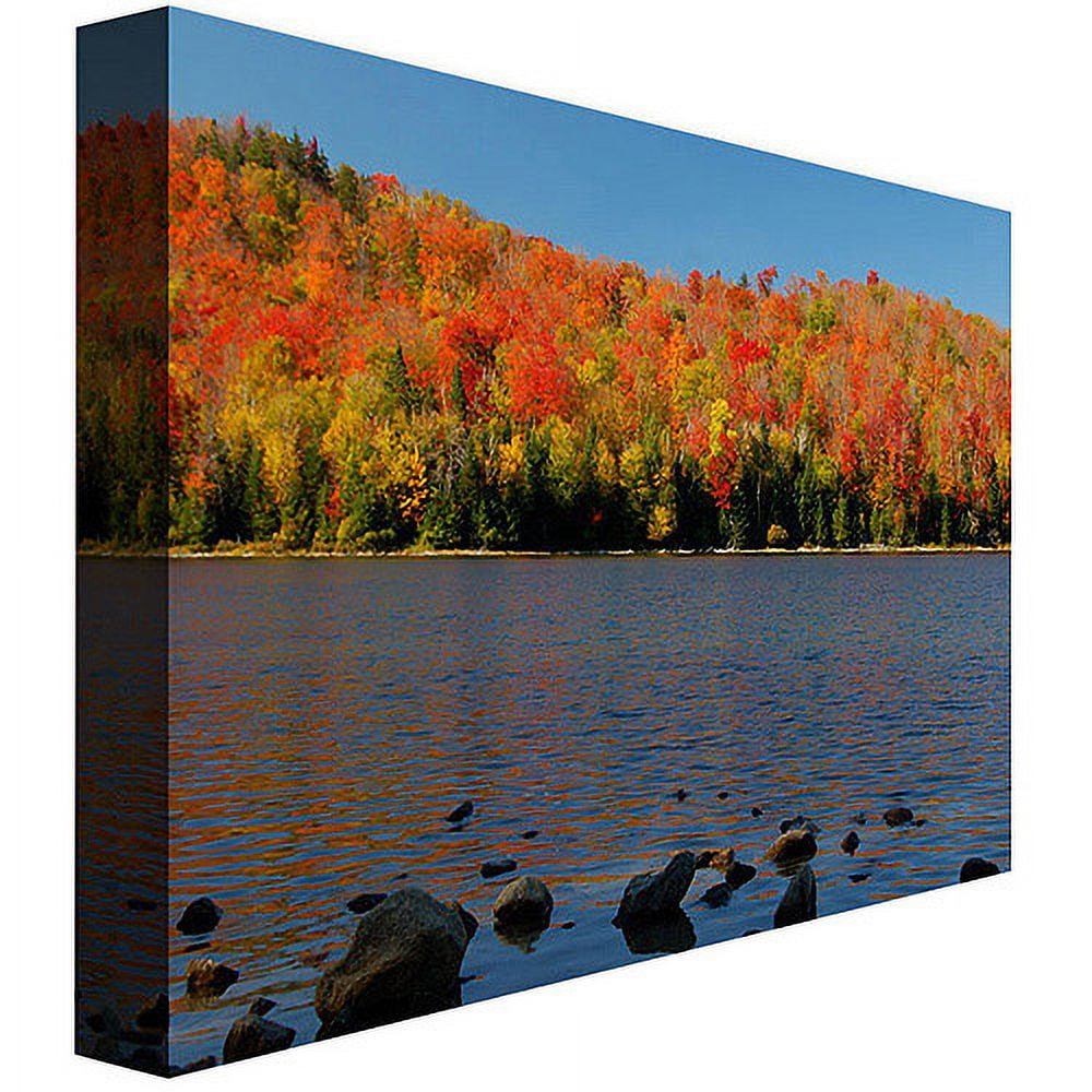 Trademark Art "The Adirondack Heart Lake" Canvas Wall Art by Nicole Dietz