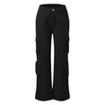 thumbnail image 5 of XINXIAOO Womens Trousers Ladies Casual Pants Black Yoga Pants Loose Womens Pants Wide Leg Cargo Pants for Women Fall Pants, 5 of 6