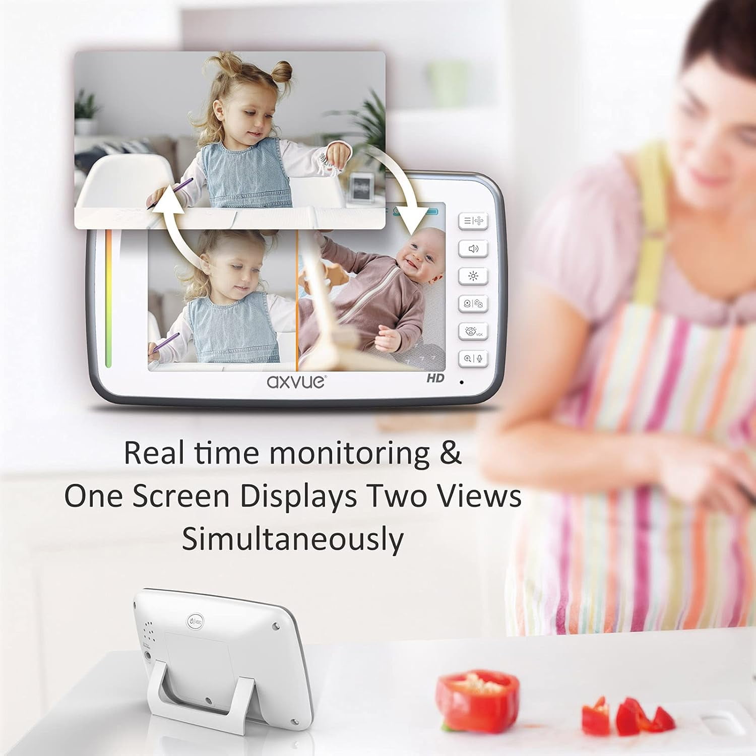 Axvue A1HD Video Baby Monitor 720P Full HD 5.0" IPS Screen + 2 Camera™