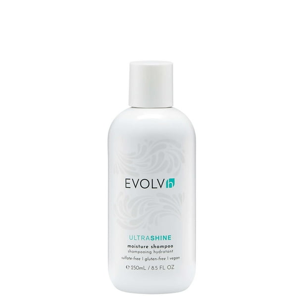 EVOLVh - Champú hidratante natural UltraShine | Cuidado del cabello limpio, vegano y no tóxico (8.5 fl oz | 250 ml)