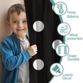 thumbnail image 3 of 2 Panels Print Pattern Nursery Curtains Boys Girls Kids Window Drapes for Living Bedroom Playroom Room Decor Rod Pocket 52x84 Inch, 3 of 5
