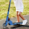 thumbnail image 3 of Goplus Blue Folding Aluminum 2 Wheel Kids Kick Scooter Adjustable Height LED Light Up, 3 of 10