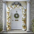 thumbnail image 1 of Gold Chrome Christmas Door Balloon Arch | Balloon Garland Decorations, 1 of 2