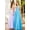 Deep Sky Blue, variant on Women's Adora Design 3090 Floral Glitter A-line Spaghetti Strap Prom 2026 Dress Lilac Lavender Size XS