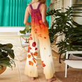 thumbnail image 4 of WULMLEO Halloween Jumpsuits for Women Sleeveless Cute Going Out Jumpsuit Loose Funny 2026 Trendy Overalls Fashion Casual A-Line Overall with Pockets Saffron 5XL, 4 of 5