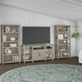 thumbnail image 2 of Bush Furniture Key West Tall TV Stand with 2 Bookcases, Washed Gray, 2 of 6