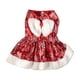 thumbnail image 2 of Vestido clásico navideño para mascotas, vestido informal para perros, vestido con mangas con volantes para fiestas navideñas, regalo navideño para mascotas, falda de poliéster para mascotas., 2 of 6