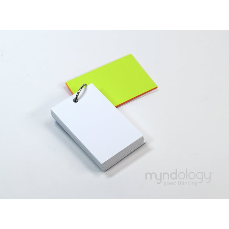 Fashion Index Cards, Ring Bound, 3 x 5 Inches, 75 Cards