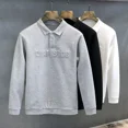 thumbnail image 3 of Camiseta polo con letras estampadas para hombre, sudaderas, ropa para hombre, color blanco, unicolor, lisa, manga larga, estilo Harajuku, moda social, 3 of 5