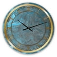 thumbnail image 1 of Designart Paysage de marbre bleu et gris horloge murale, 1 of 3