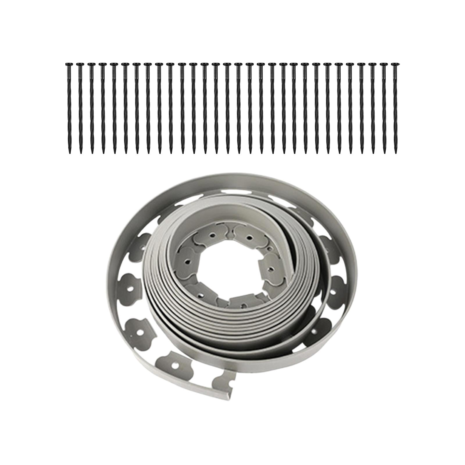 Landscaping Edging Garden Edging Coil Garden Landscape Edging Borders for Lawn Landscaping 10cm Gray