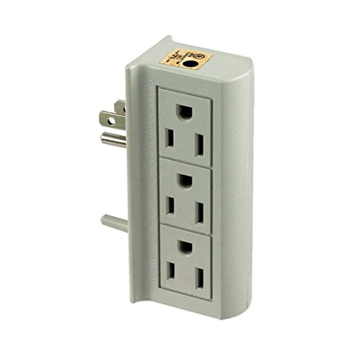 Ul Listed 6 Way Side Outlet Tap Safer Less Cord Stress Great For Behind Furniture Walmart Com Walmart Com