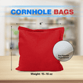 thumbnail image 5 of GSE Games & Sports Expert Set of 8 Weather Resistant Cornhole Beanbags for Cornhole Toss Games, Backyards Game. Regulation Size and Weight Bean Bags (Red & Blue), 5 of 7