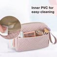 thumbnail image 4 of Bolso espacioso del bolso del maquillaje, bolso de la cremallera del viaje, bolso impermeable del lavado, organizador de los accesorios del maquillaje, 4 of 5