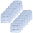 thumbnail image 1 of Paquete de 12 almohadillas para sillas de patio, colección Sweet Home, color azul claro, 1 of 4