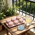 thumbnail image 5 of Daisy Shaped Ice Cube Tray with Lid for and Drinks, Flexible Silicone for Easy Release, Stackable Storage Ice Mold for Bourbon, 5 of 6