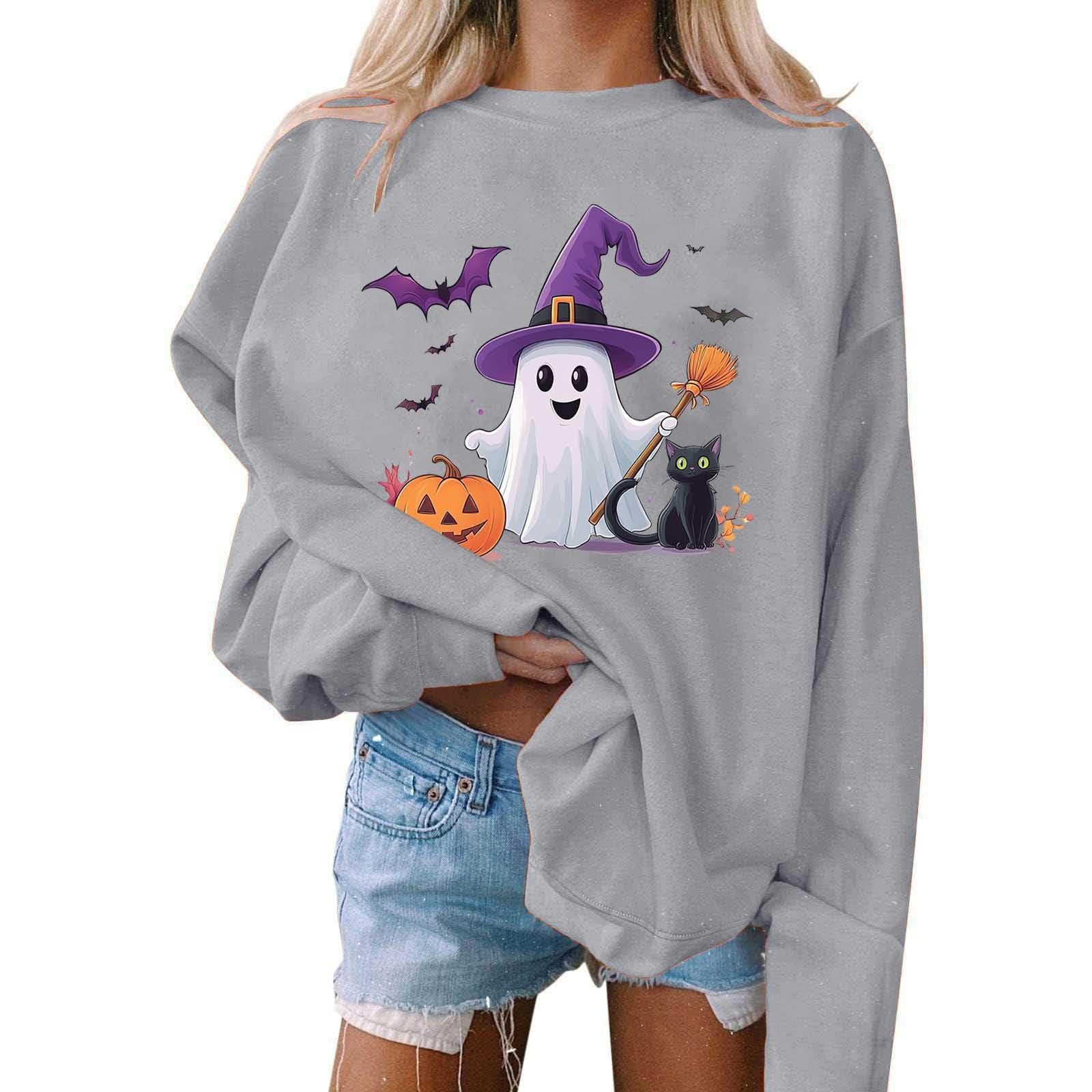 Chemises Fantômes D'Halloween Pour Femmes - Haut De Saison Effrayant à