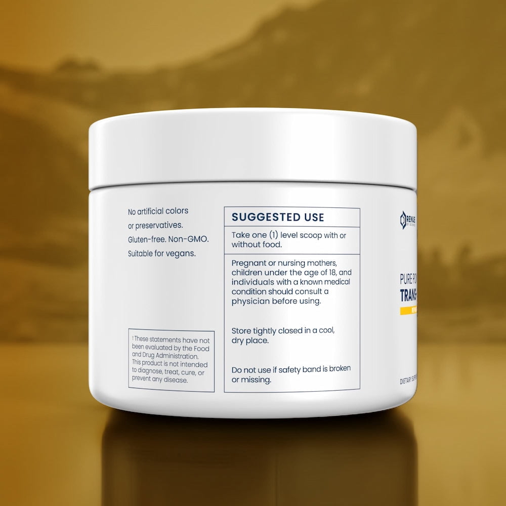 Renue By Science Trans-Resveratrol Powder, 100g, Resveratrol Supplement, 200 Servings