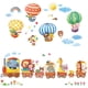 thumbnail image 1 of DA-1406 Vinilos decorativos infantiles con tren de animales y globos aerostáticos, 1 of 3