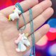 thumbnail image 2 of Cadena de perlas de resina, anillo, hebilla, cadena, comercio exterior para niños y niñas, modelos transfronterizos, punto DIY, conjunto de traje debajo del otoño, 2 of 5