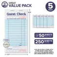 thumbnail image 2 of Stock Your Home Guest Check Books for Servers, Blue, 5 Pack, 2 of 7